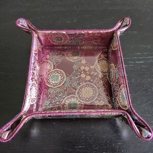 Elegant Decorative Tray with Floral Design
